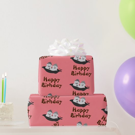 双子  ラッピングペーパー (パーティーギフト)