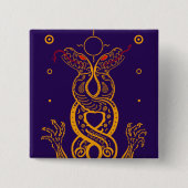 双子 缶バッジ (正面)