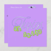 双子-車上シャワー開発 招待状 (正面/裏面)