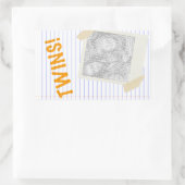 双子 長方形シール (バッグ)