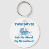 双子 – 頼私の孫Tシャツとギフトについて キーホルダー (正面)