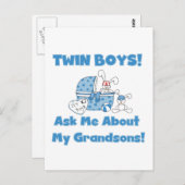 双子 – 頼私の孫Tシャツとギフトについて ポストカード (正面/裏面)