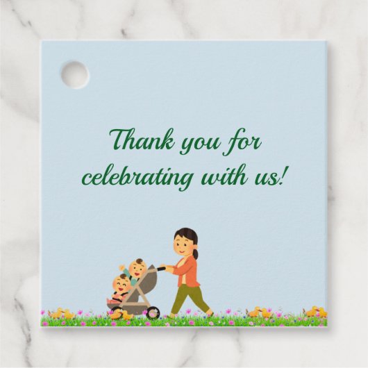 双子 – 1プラス1は2倍のおもしろい フェイバータグ (正面)