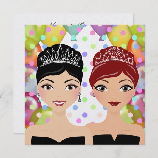 双子 - SRF 招待状 (正面/裏面)