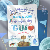 双子O-fish-ally Little Fisherman 2nd birthday 招待状