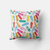 双安定回路の夏のビーチの沿岸装飾用クッション クッション (裏面)