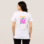 双対性と好奇心 – ジェミニ〔占星術の〕十二宮図標識 トライブレンドTシャツ (裏面全面)