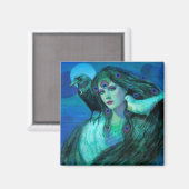 『双対性の鳥 – 孔雀の婦人』 マグネット (正面/裏面)