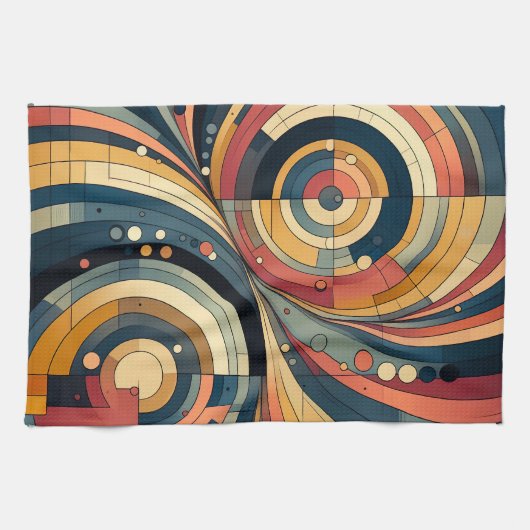 双対性 – バウハウス – キッチンタオル (横)