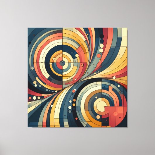 双対性 – バウハウス – キャンバスアート (正面)