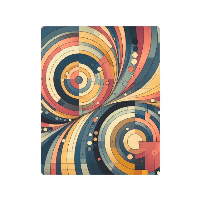 双対性 – バウハウス – メタルウォールアート メタルプリント (正面)