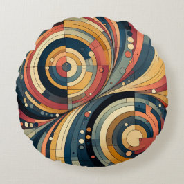 双対性 – バウハウス – ラウンド装飾用クッション ラウンドクッション