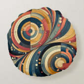 双対性 – バウハウス – ラウンド装飾用クッション ラウンドクッション (裏面)