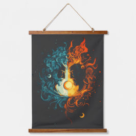 双対性 – 神話的 吊り下げ型タペストリー