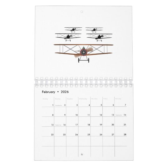 双平面艦隊 カレンダー (2月 2026)