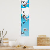 双成長飛行機グラフ ポスター (キッチン)