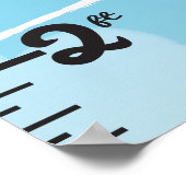 双成長飛行機グラフ ポスター (角)