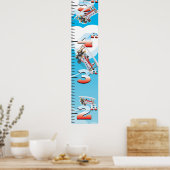 双成長飛行機グラフ ポスター (キッチン)