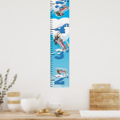 双成長飛行機グラフ ポスター (キッチン)