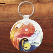 双日の極性 キーホルダー (正面)