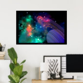 双曲線プリント ポスター (ホームオフィス)