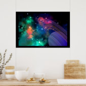 双曲線プリント ポスター (キッチン)