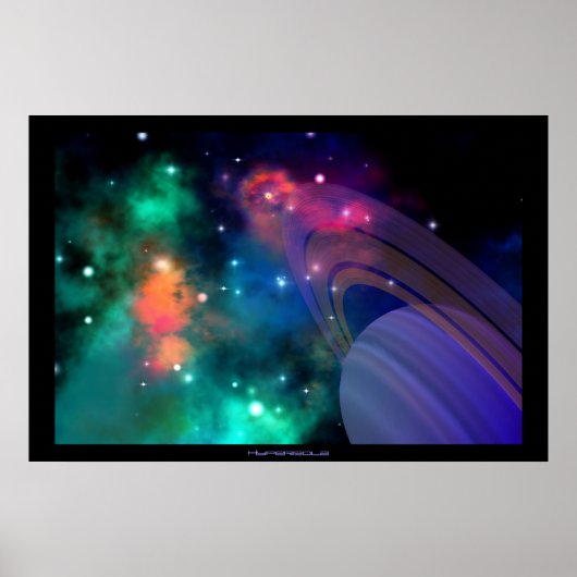 双曲線プリント ポスター (正面)