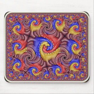 双曲線恐竜の平面充填 マウスパッド