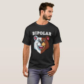 双極おもしろい障害デザインメンズバイポーラPo Tシャツ (正面フル)