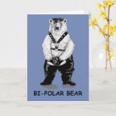 双極性熊 カード (黄色い花)