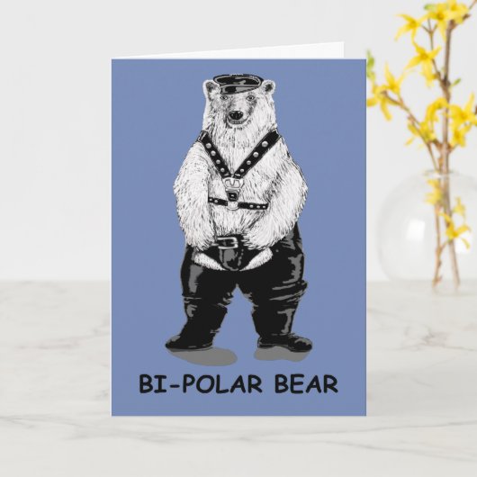 双極性熊 カード (黄色い花)