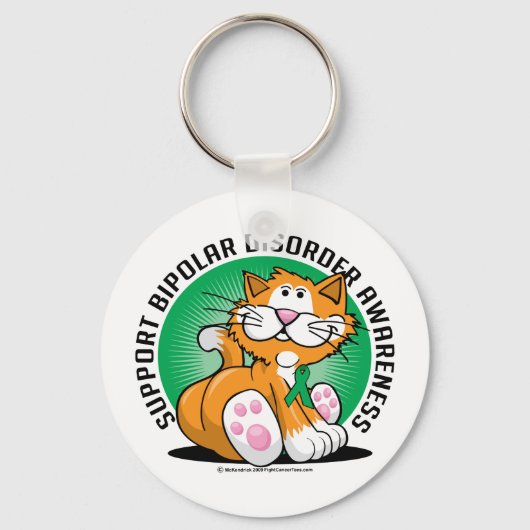 双極性障害猫 キーホルダー (正面)