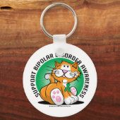 双極性障害猫 キーホルダー (正面)