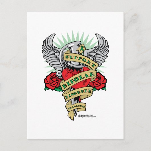 双極性障害短剣 ポストカード (正面)