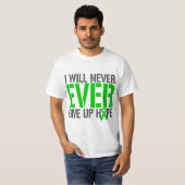 双極性障害私は決して希望をあきらめません Tシャツ (正面フル)