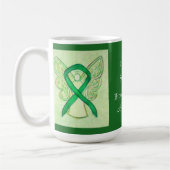 双極性障害認識度リボンエンジェルカスタムマグカップ コーヒーマグカップ (左)