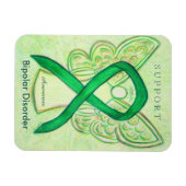 双極性障害認識度リボンエンジェル磁石 マグネット (横)