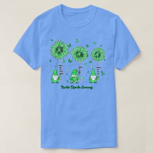 双極性障害認識度格言信仰ホープsunflo tシャツ (デザイン正面)