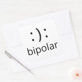 双極記号 スクエアシール (封筒)