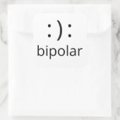 双極記号 スクエアシール (バッグ)