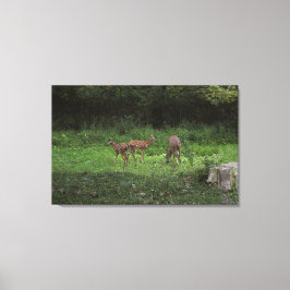 双生児および彼らのママ キャンバスプリント