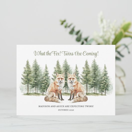 双生児がキツネの来キツネテーマ妊娠であること 案内状 (スタンド正面)