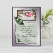 双生児のお知らせ内のエンドウ豆2 案内状 (スタンド正面)