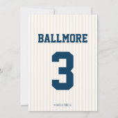 双生児のための野球最高殊勲選手の誕生日の招待状 招待状 (裏面)