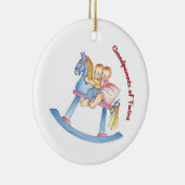 双生児のオーナメントの祖父母 セラミックオーナメント (右)