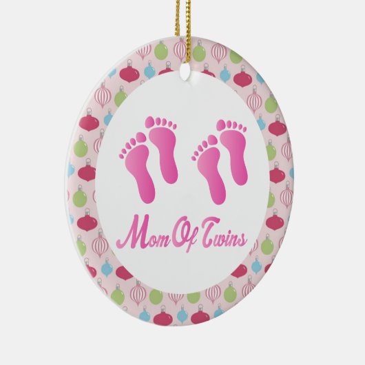 双生児のクリスマスの記念品のオーナメントのお母さん セラミックオーナメント (右)