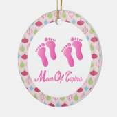 双生児のクリスマスの記念品のオーナメントのお母さん セラミックオーナメント (左)