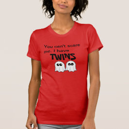 双生児のハロウィンのワイシャツのお母さん Tシャツ