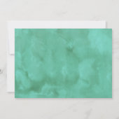 双生児のフラミンゴのサボテンのベビーシャワーの招待状 招待状 (裏面)