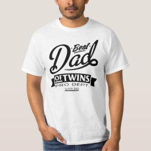 双生児のプロDept. Super Dadの最も最高のなパパ Tシャツ